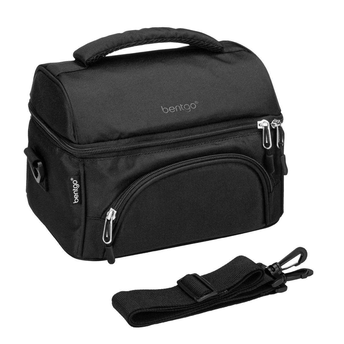 Bentgo Stainless Steel Lunch Box 1200ml And Insulated Lunch Bag Bundle - Black - BentoBliss