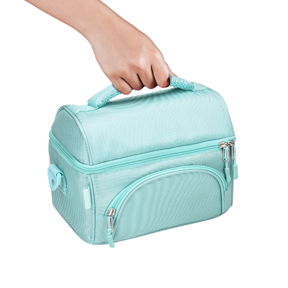 Bentgo Insulated Deluxe Lunch Bag - Coastal Aqua - BentoBliss 