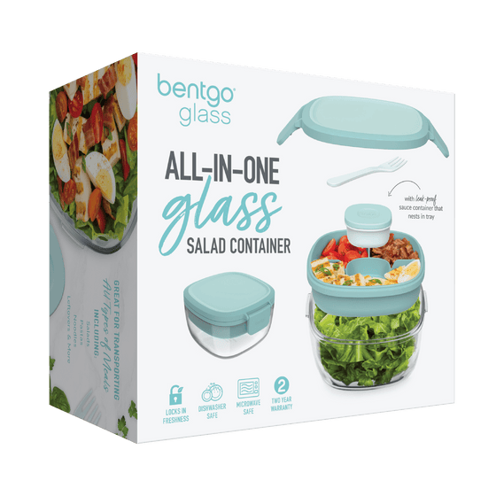 Bentgo All-In-One Glass Salad Container - Coastal Seaglass