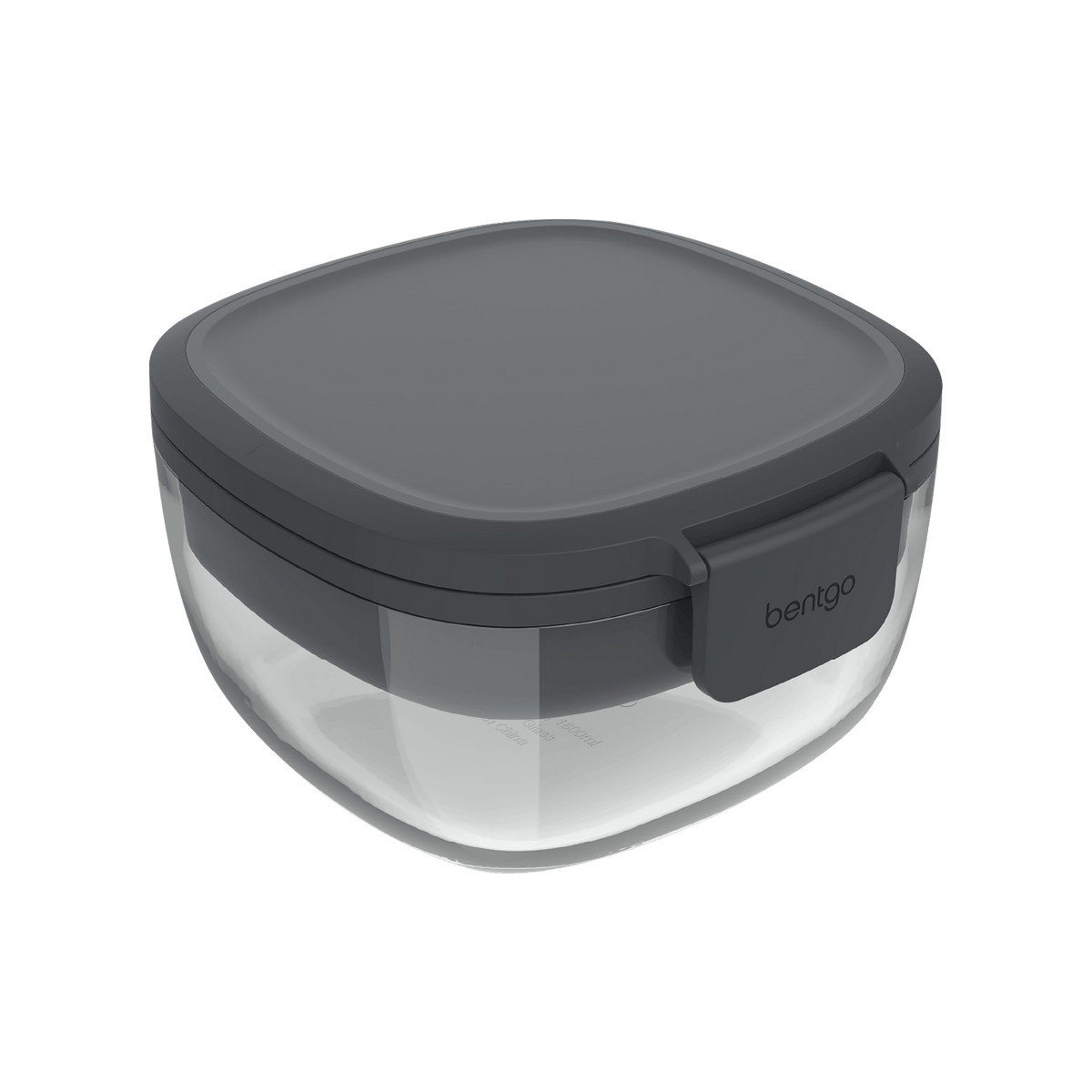 Bentgo All-In-One Glass Salad Container - Dark Grey - BentoBliss