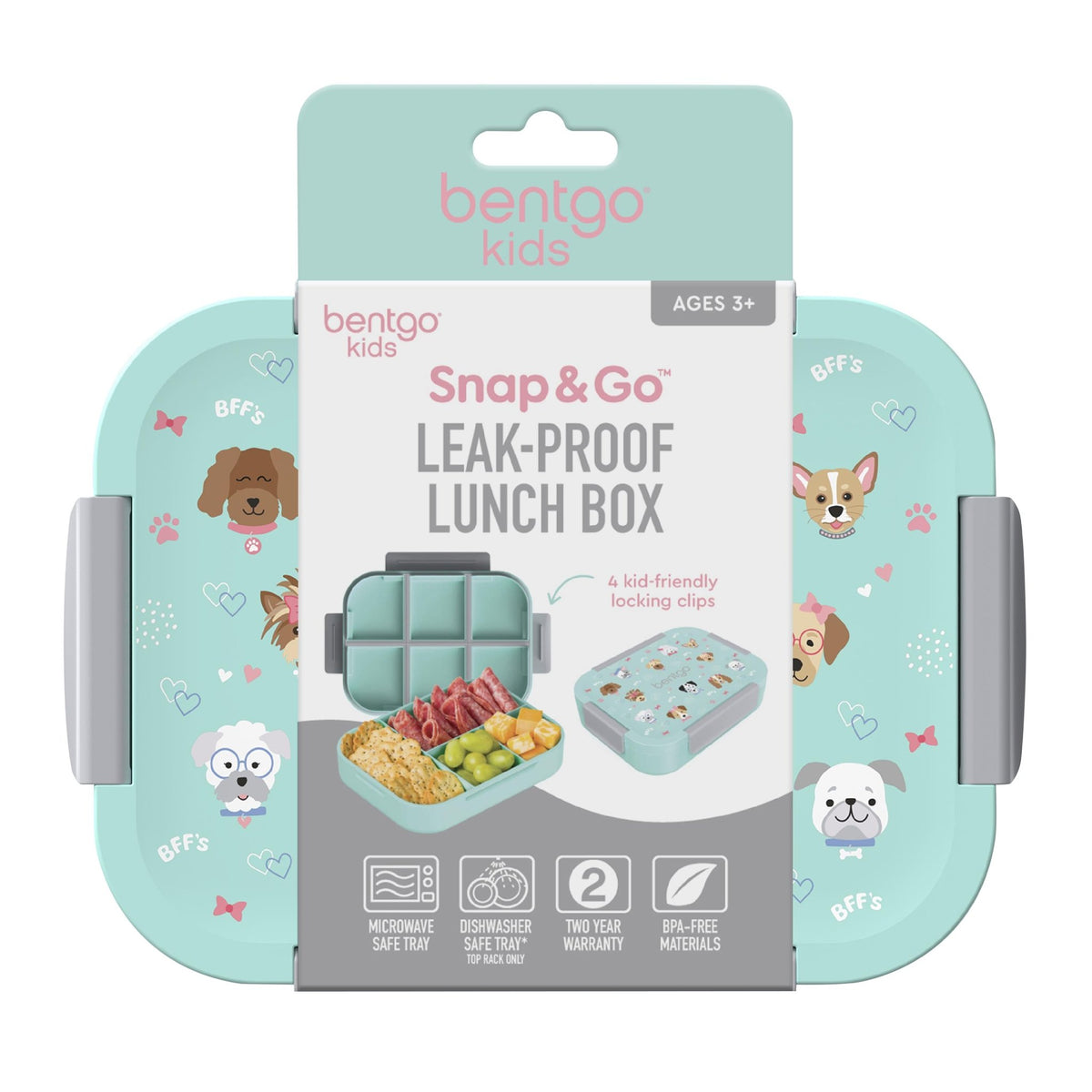Bentgo Kids Snap & Go LunchBox - Puppies - BentoBliss
