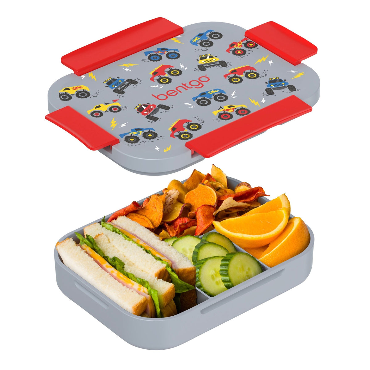 Bentgo Kids Snap & Go LunchBox - Trucks - BentoBliss