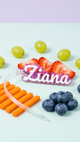 Personalised Name Acrylic Bag Tag - BentoBliss