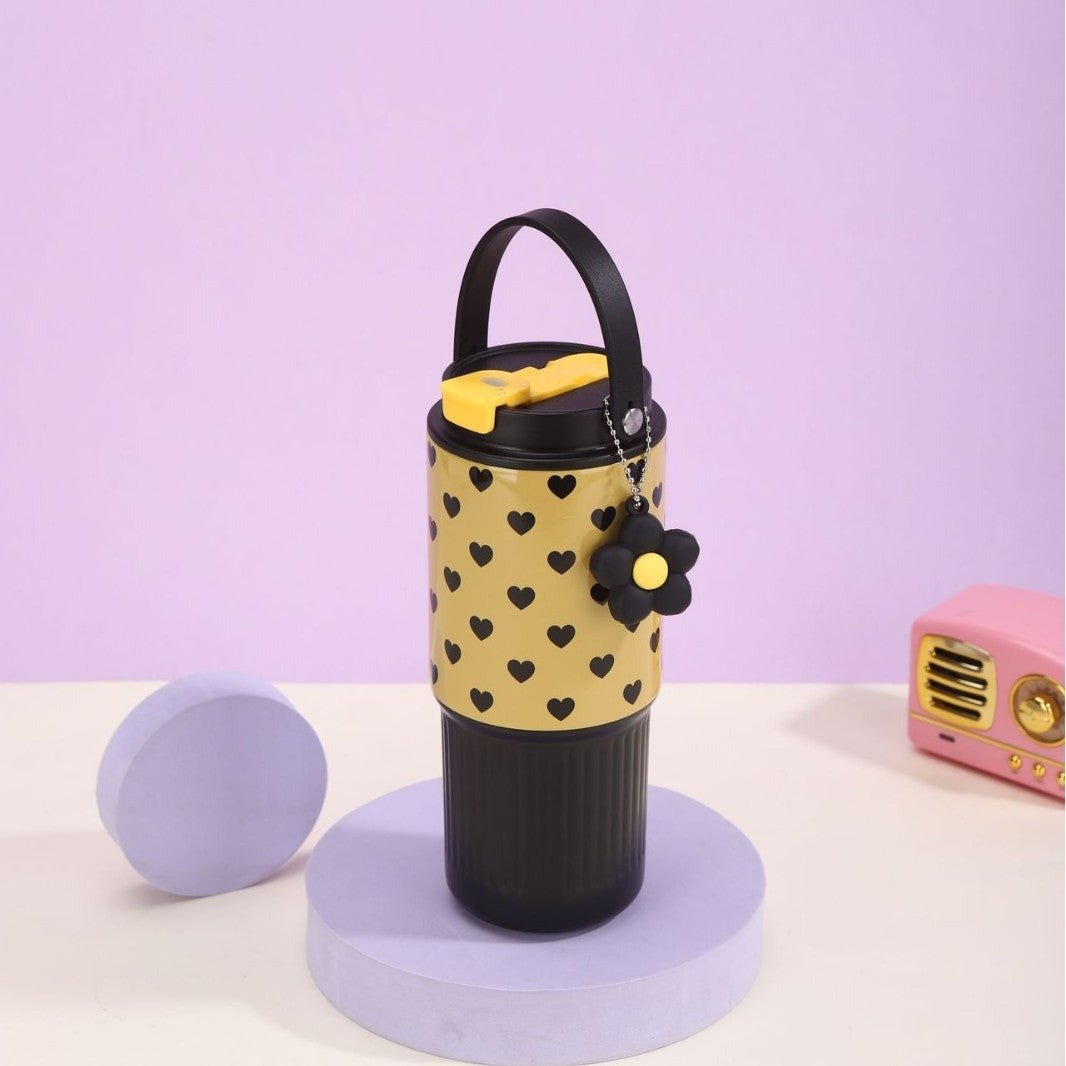 BentoBliss Stainless Steel Insulated Tumbler With Charm 700ml - BentoBliss