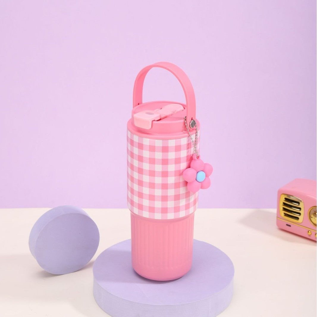 BentoBliss Stainless Steel Insulated Tumbler With Charm 700ml - BentoBliss
