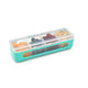 Melii 4 Compartment Snackle Box - Blue Closed