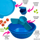 Yumbox Leakproof Poke Salad Bowl - Hawaii Blue - BentoBliss 