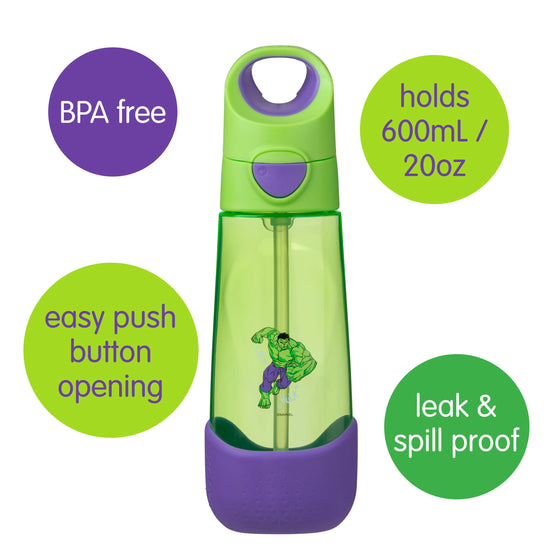 B.Box Tritan Drink Bottle 600ml - Marvel Hulk