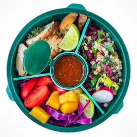 Yumbox Leakproof Poke Salad Bowl - Kale Green - BentoBliss 