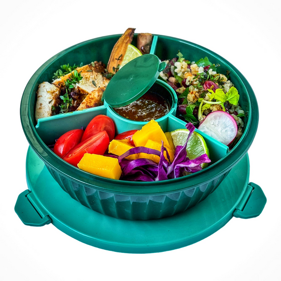 Yumbox Leakproof Poke Salad Bowl - Kale Green - BentoBliss 