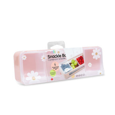 Melii 4 Compartment Snackle Box Pink Packaging