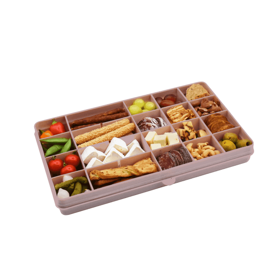 Melii Luxe Snackle Box XL - Pink - BentoBliss 