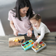 Melii Snackle Box Mini Teal - open with compartments