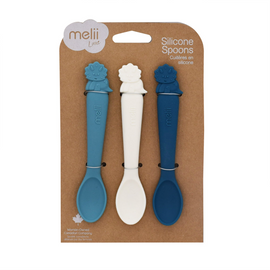 Melii Silicone Spoons 3 Pack - Dinosaur - BentoBliss 