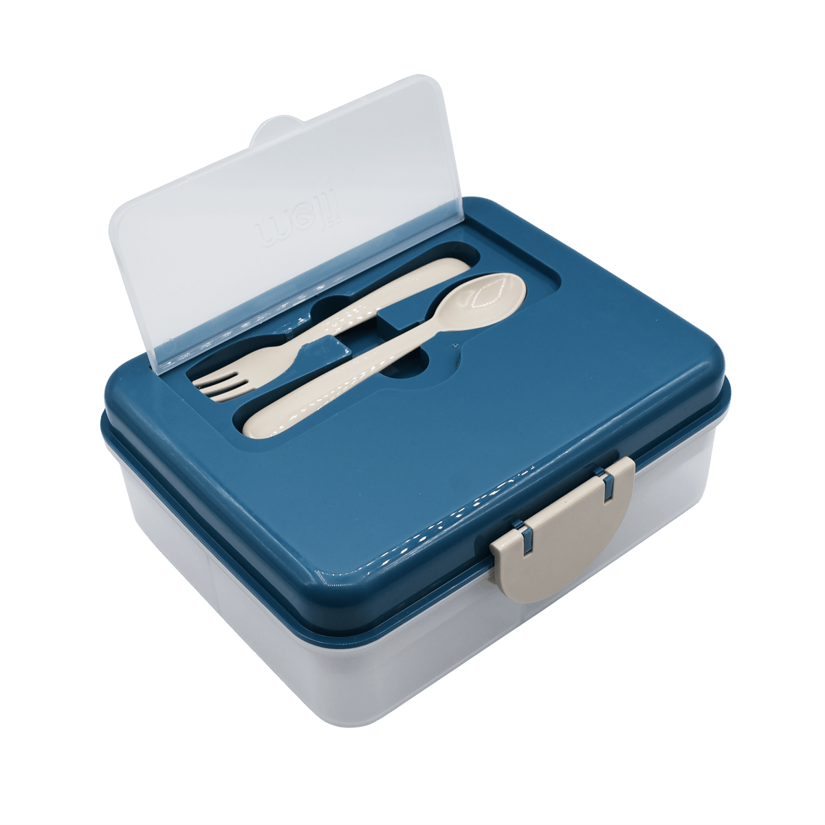 Melii Luxe Two Tier Bento Box - Blue - BentoBliss