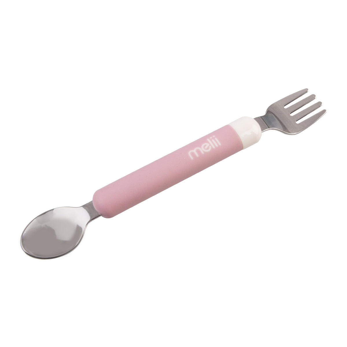 Melii Luxe Detachable Spoon & Fork - Pink - BentoBliss