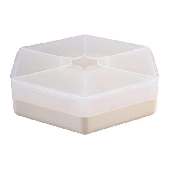 Melii Luxe Hexagon Snackle Box Ivory Horizontal