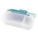 Melii Luxe 2 Compartment Snack Container - Blue/Mint