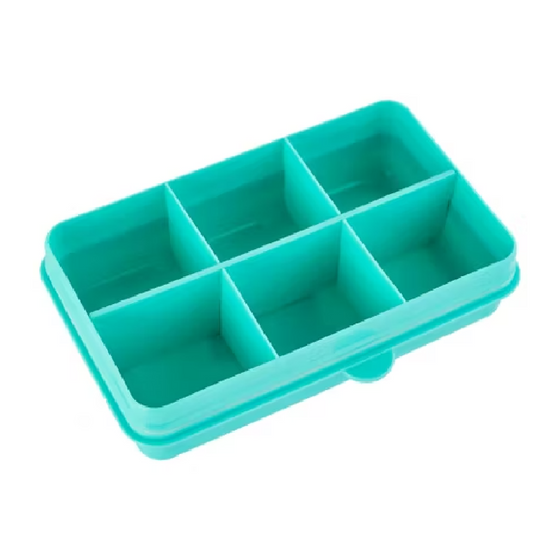Melii Snackle Box Mini Teal - side view