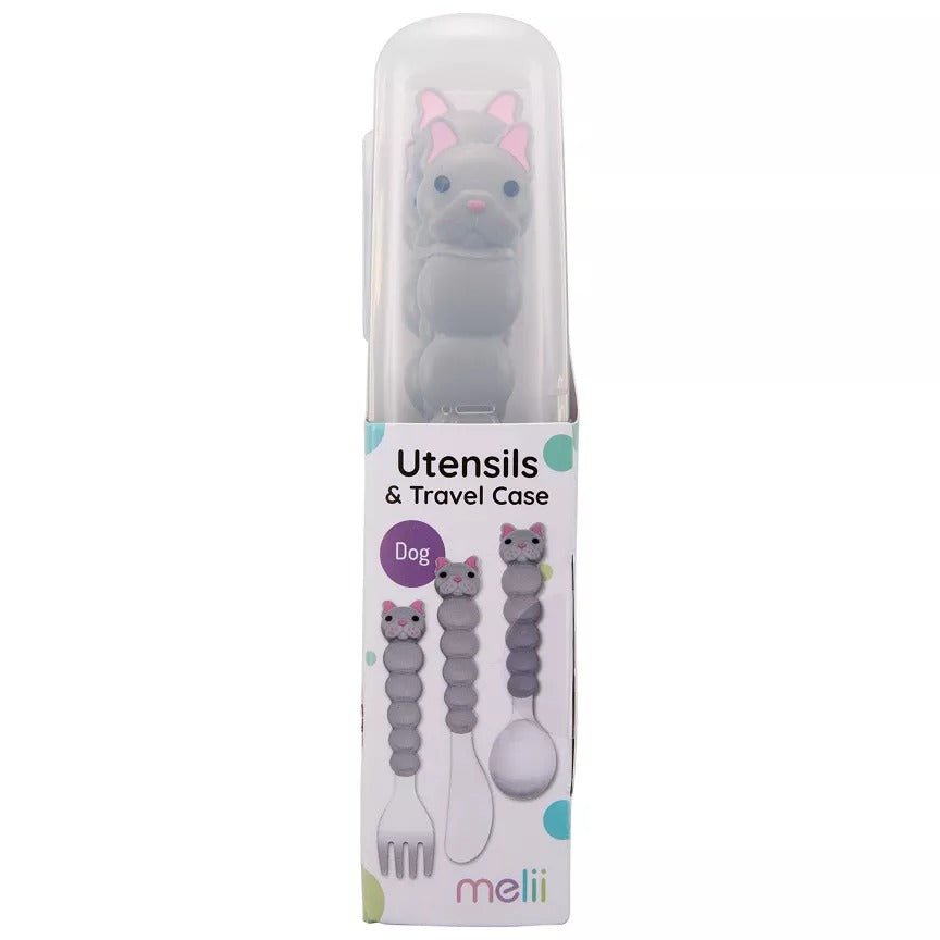 Melii 4 Piece Utensils and Travel Case - BentoBliss