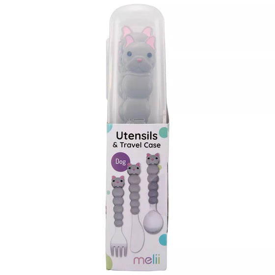 Melii 4 Piece Utensils and Travel Case