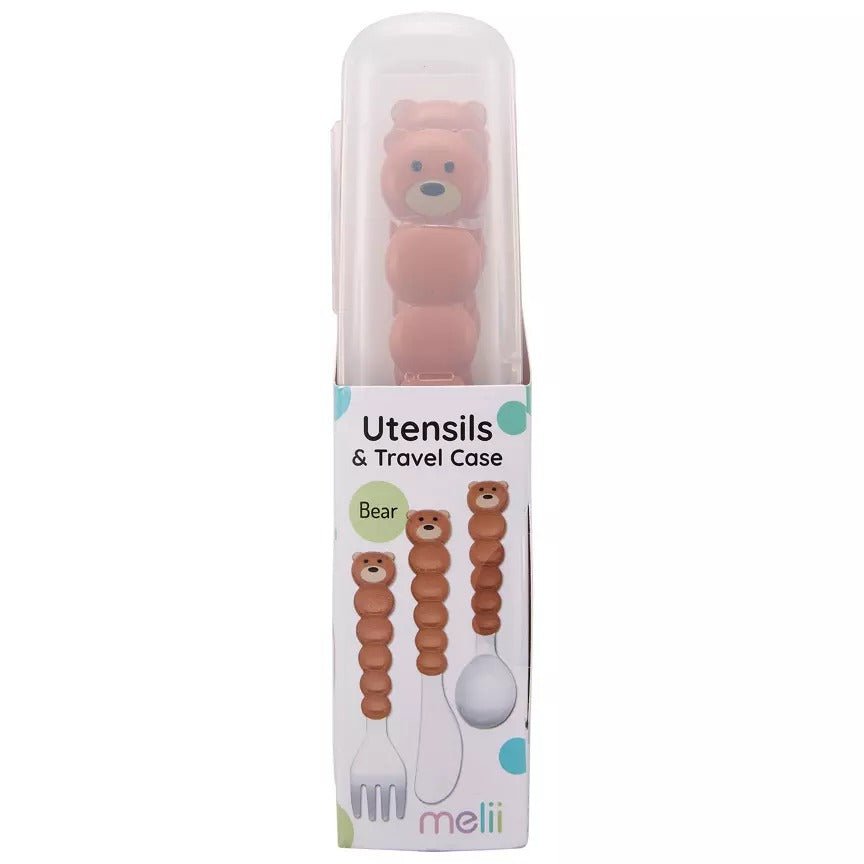 Melii 4 Piece Utensils and Travel Case - BentoBliss