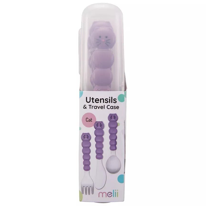 Melii 4 Piece Utensils and Travel Case - BentoBliss
