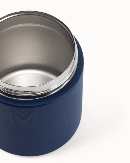 MontiiCo Insulated Food Jar - Navy open
