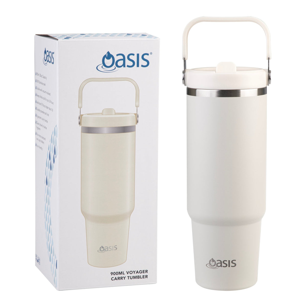 Oasis Insulated Voyager Carry Tumbler 900ml - BentoBliss