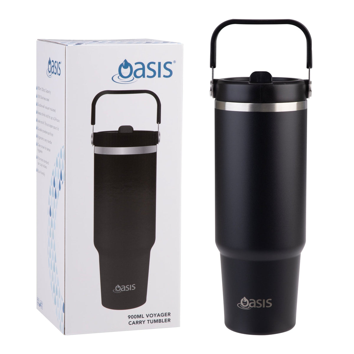 Oasis Insulated Voyager Carry Tumbler 900ml - BentoBliss