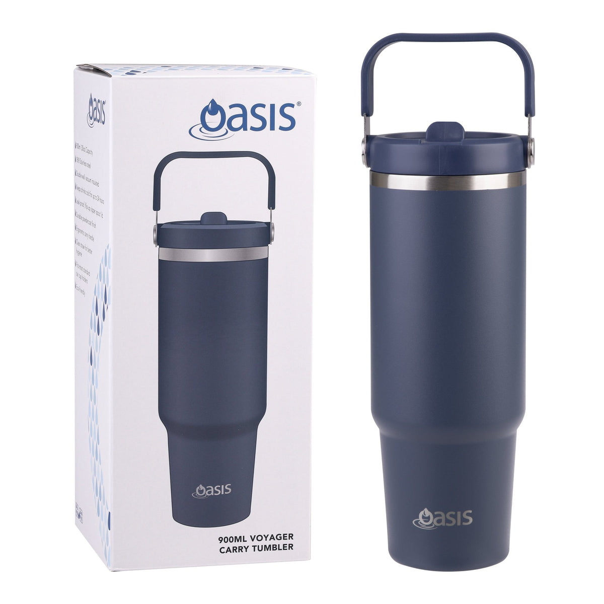 Oasis Insulated Voyager Carry Tumbler 900ml - BentoBliss