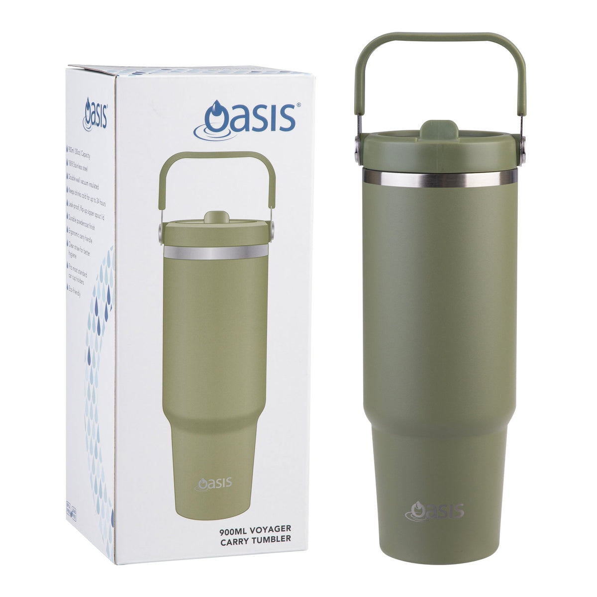 Oasis Insulated Voyager Carry Tumbler 900ml - BentoBliss