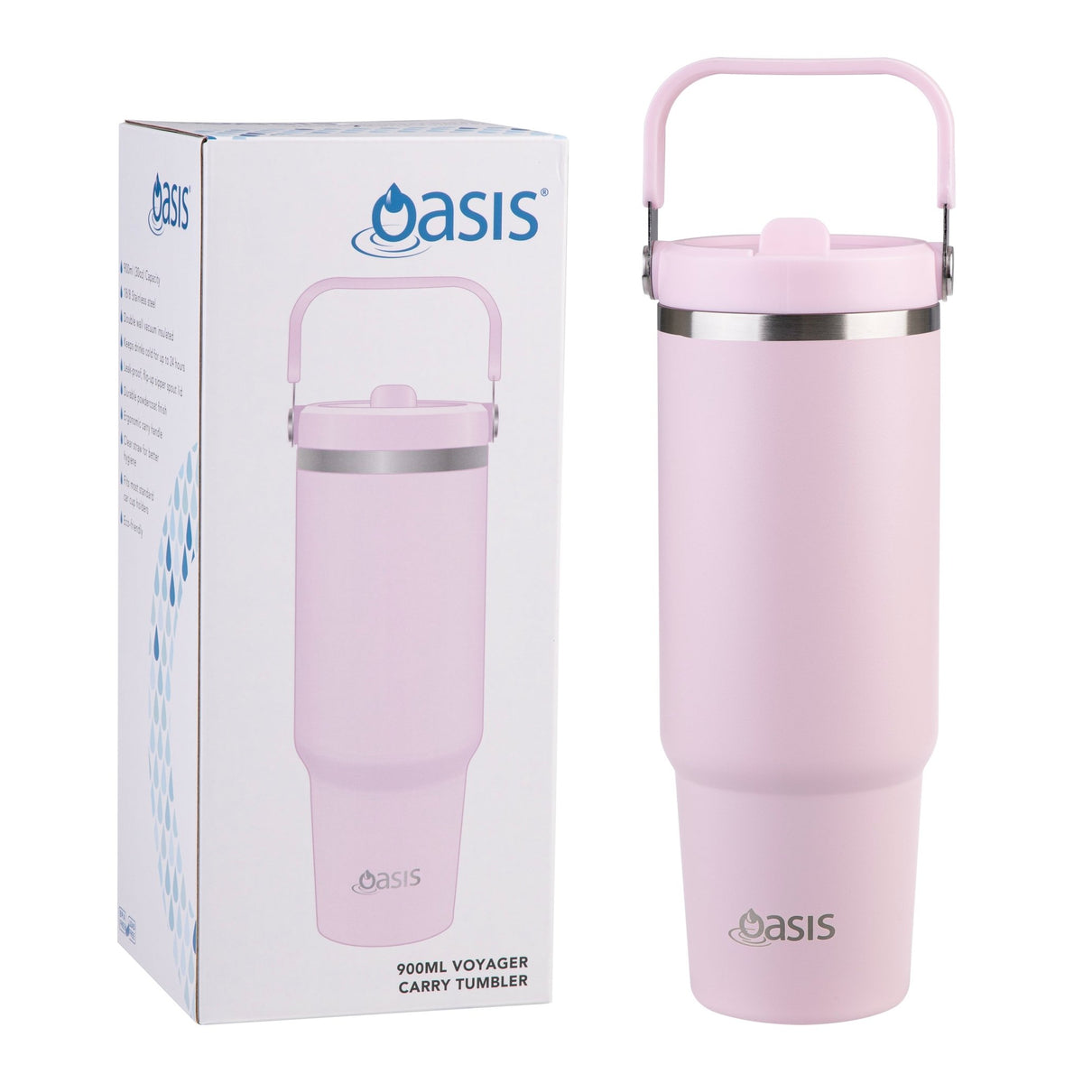 Oasis Insulated Voyager Carry Tumbler 900ml - BentoBliss