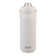 Oasis Ceramic Lined Stainless Steel Capri Drink Bottle 750ml cream bottle with clear cap, push button lid and Oasis logo.