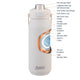 Oasis Ceramic Lined Stainless Steel Capri Drink Bottle 750ml cream bottle feature diagram with ceramic lining, vacuum insulation and leakproof cap.
