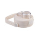 Oasis Ceramic Lined Stainless Steel Capri Drink Bottle 750ml cream replacement-style lid with clear spout cover, push button and carry handle.