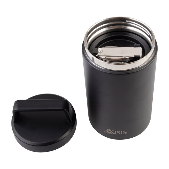 Oasis Insulated Food Flask With Spoon And Handle 700ml