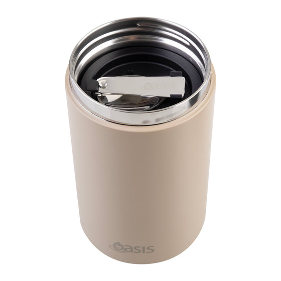 Oasis Insulated Food Flask With Spoon And Handle 700ml