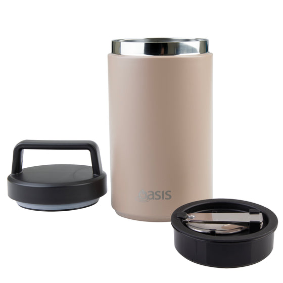 Oasis Insulated Food Flask With Spoon And Handle 700ml