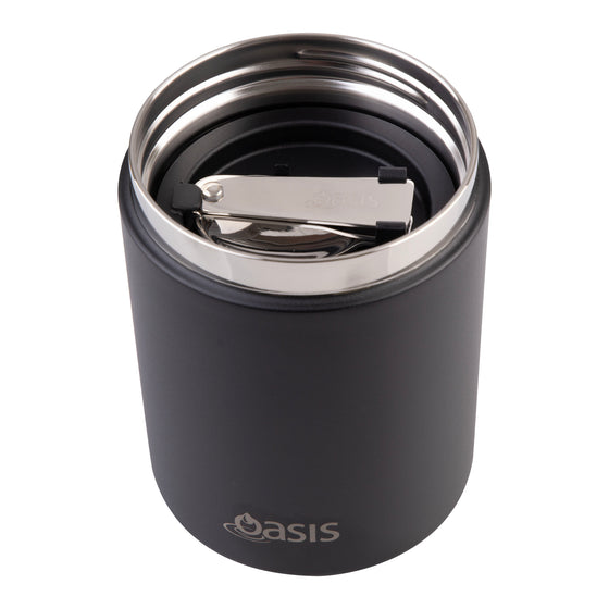 Oasis Insulated Food Flask With Spoon And Handle 480ml
