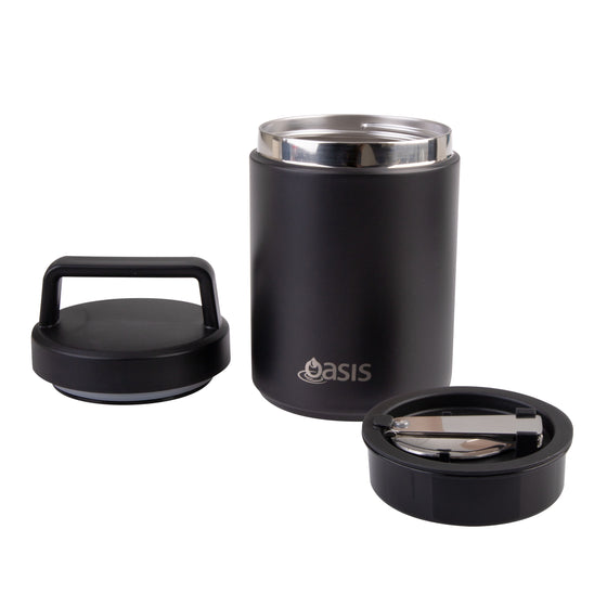Oasis Insulated Food Flask With Spoon And Handle 480ml