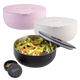 Oasis Fresh n Go bowl with multiple lids on a white background