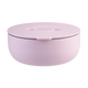 Oasis Lemonade Pink round lunch bowl with lid on a white background