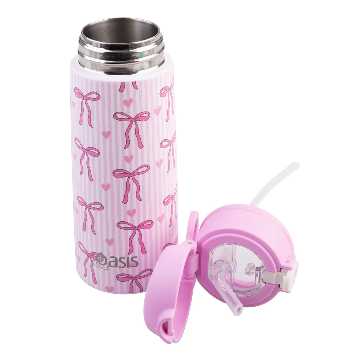 Sachi Insulated Lunch Bag XL & Bottle Bundle - Bows & Hearts - BentoBliss
