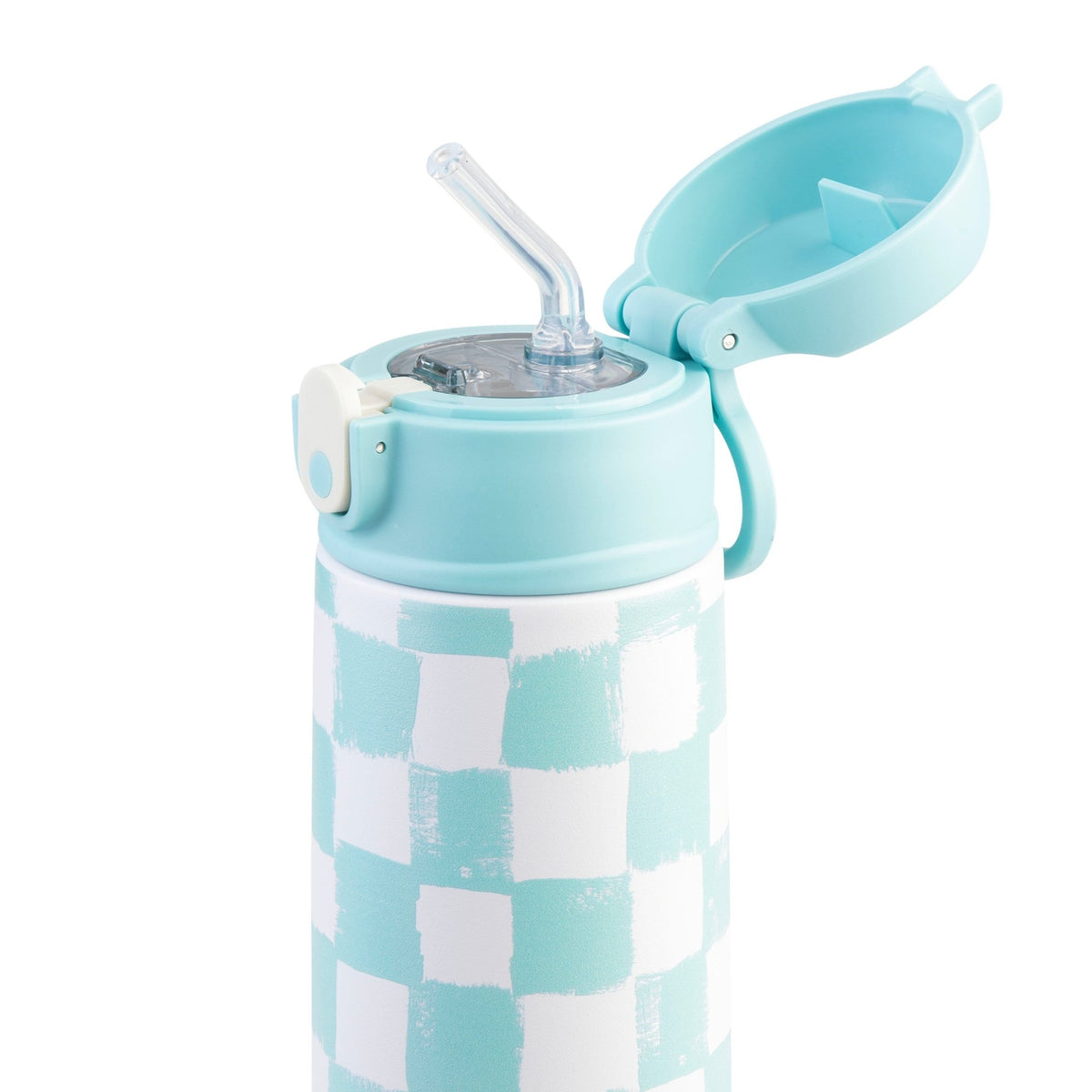 Oasis Stainless Steel Double Wall Insulated Kid's Drink Bottle W/Sipper Straw 550ML - BentoBliss