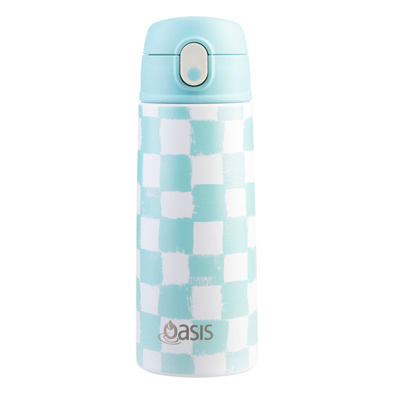 Oasis Stainless Steel Double Wall Insulated Kid's Drink Bottle W/Sipper Straw 550ML