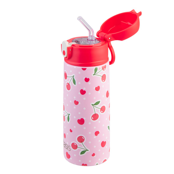 Sachi Insulated Lunch Bag & Bottle Bundle - Cherry Crush