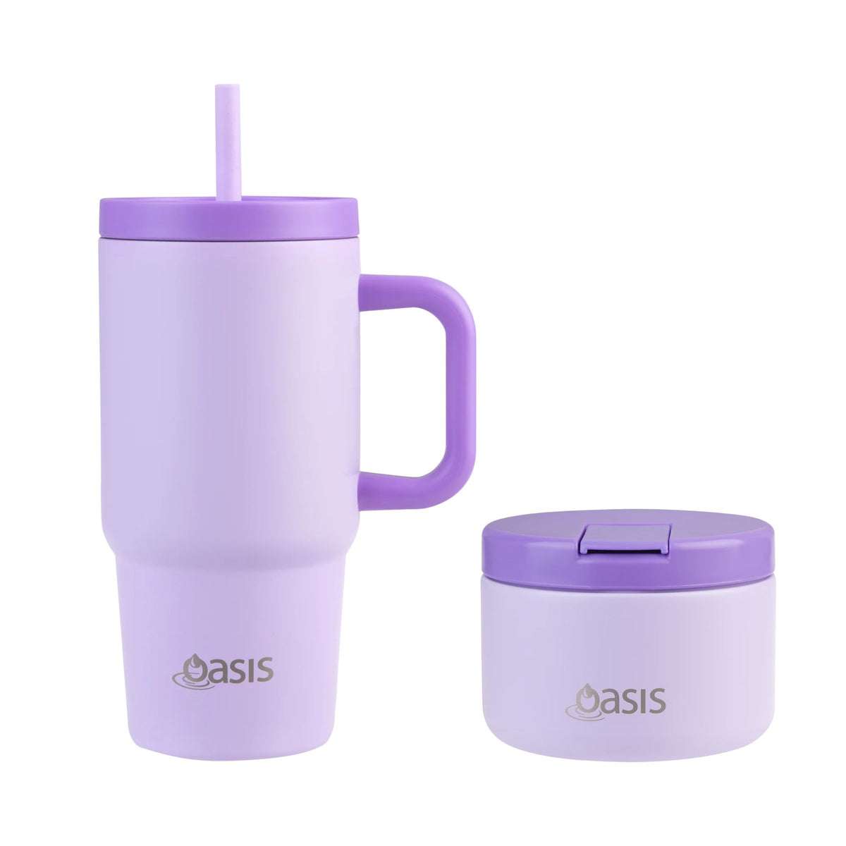 Oasis Food Jar & Junior Commuter Bundle - Lilac - BentoBliss