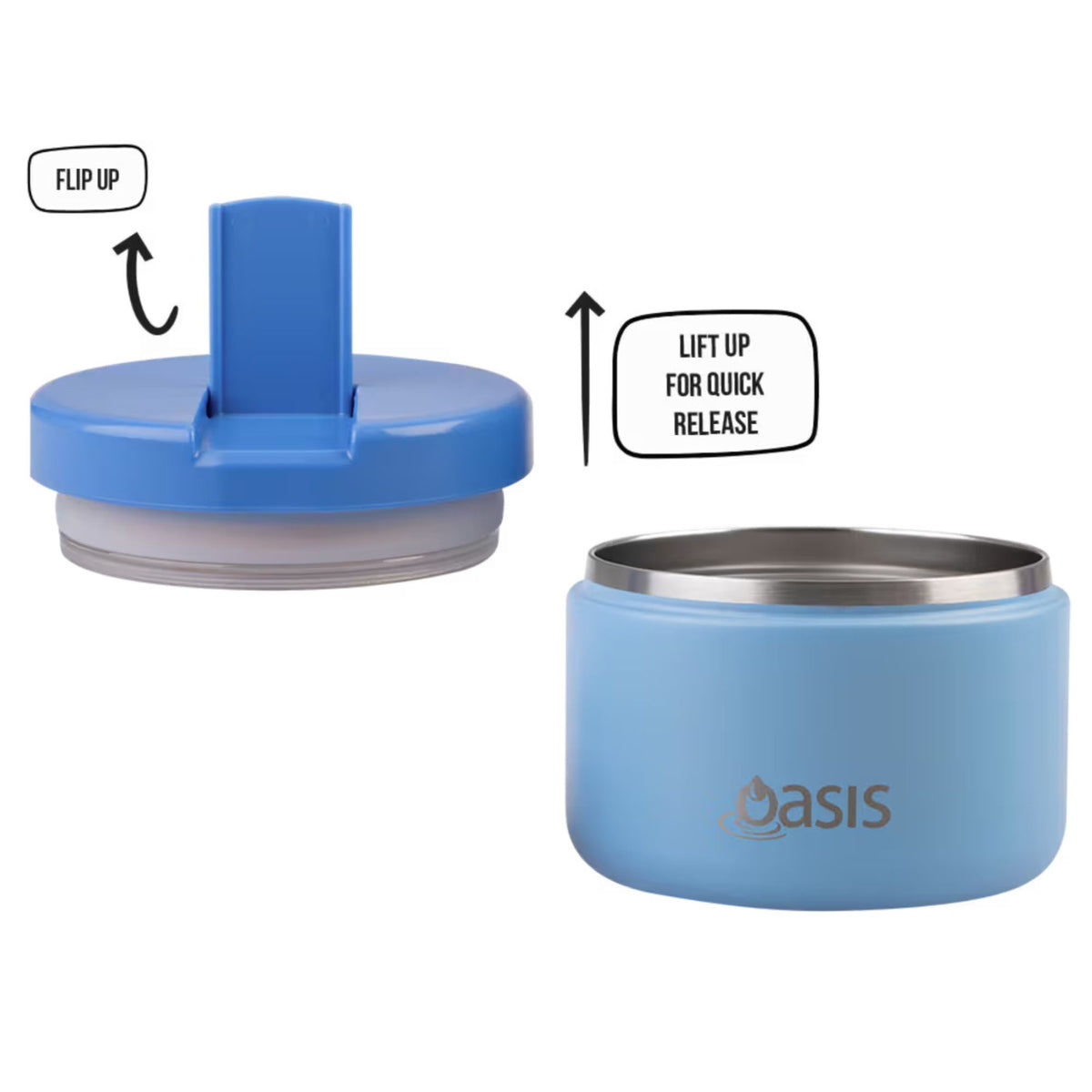 Oasis Food Jar & Junior Commuter Bundle - Blue - BentoBliss
