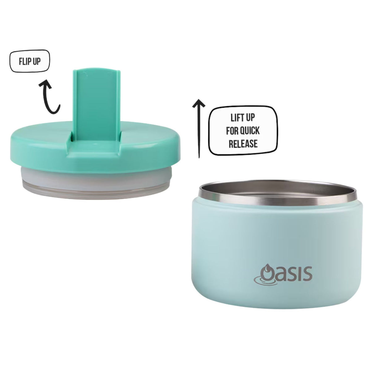 Oasis Food Jar & Junior Commuter Bundle - Mint - BentoBliss